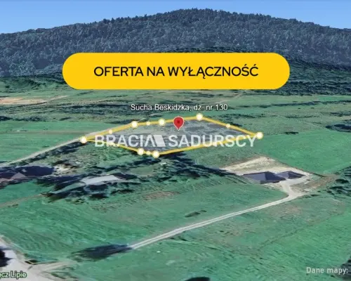 DZIAŁKA BUDOWLANA WIDOKOWA SUCHA BESKIDZKA 39 ARÓW