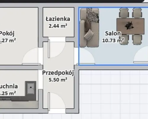 Idealne 2 pokoje 1 piętro 51m2
