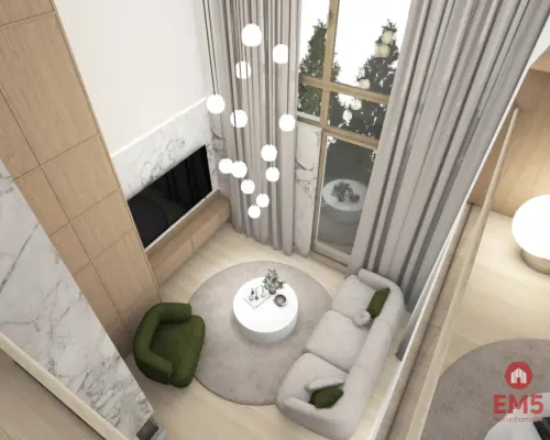 Apartament z antresolą