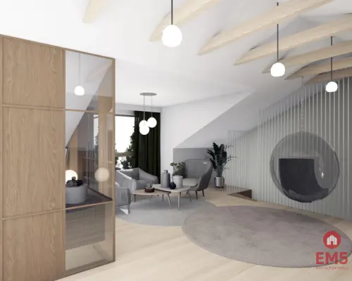 Apartament z antresolą