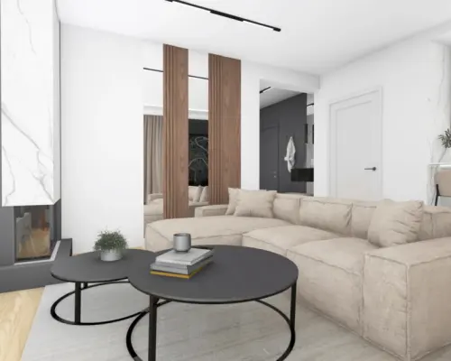 Apartament z antresolą