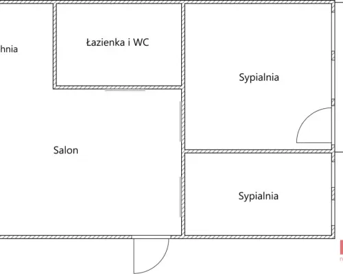 Przestronne 3 pokoje,Leśna Dolina