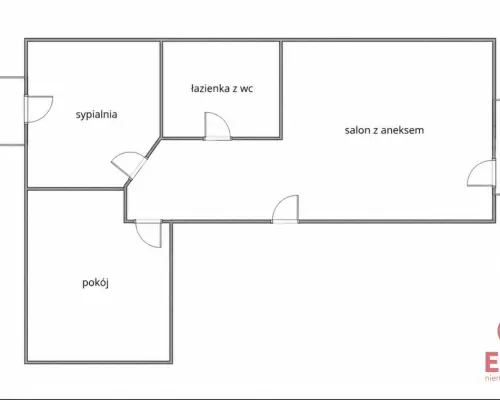 68,5 m² | 3 pokoje | Cegła | 2 balkony