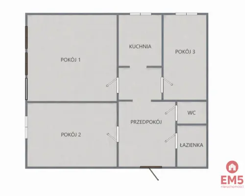 3 pokoje | 62,9 m² | balkon | do remontu | widok