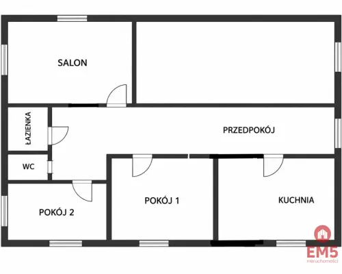 3-pokojowe, 59m2, 4/4 piętro