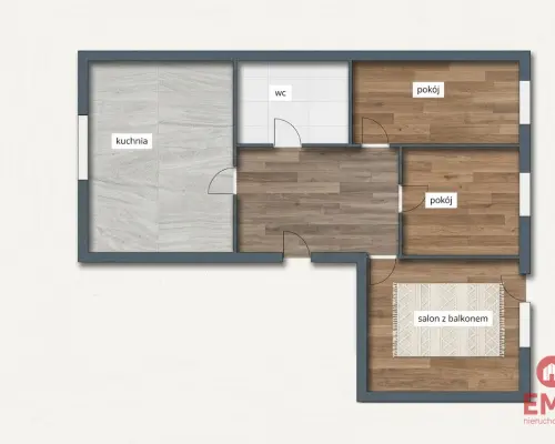 3 pokoje | 73 m² | ul. Dobra | Piękny widok