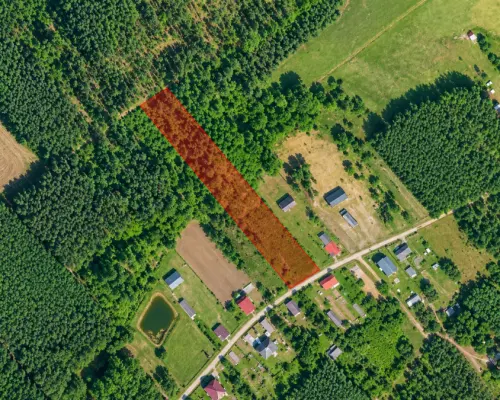 Działka rolna z WZ, 4900 m2, gmina Narew