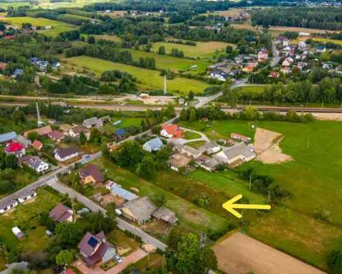 Działka pod lasem, blisko Białegostoku.