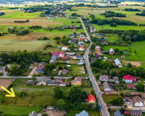 Działka pod lasem, blisko Białegostoku.