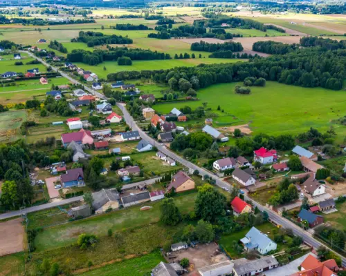 Działka pod lasem, blisko Białegostoku.