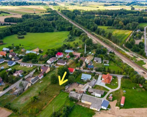 Działka pod lasem, blisko Białegostoku.