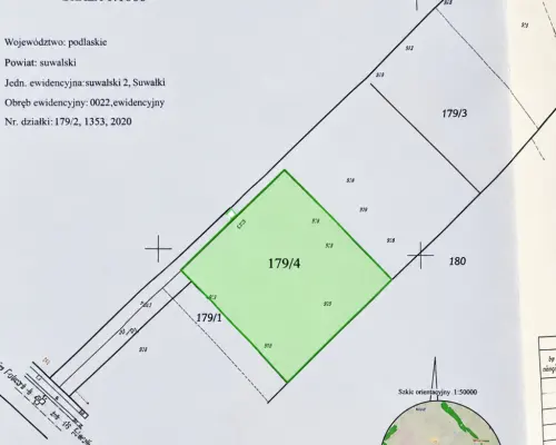 Działka 0,35 ha w Bród Mały – idealna pod budowewe