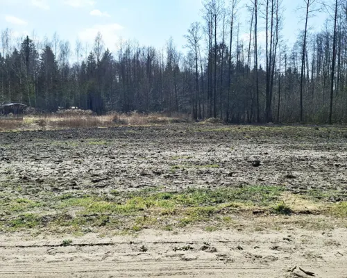 Działka budowlana pod lasem. 1085 m2