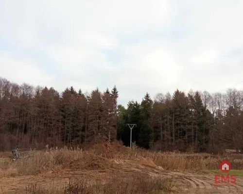 działka pod lasem blisko Białegostoku ze stawem