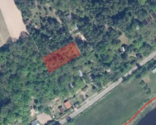 Działka rekreacyjna nad Narwią