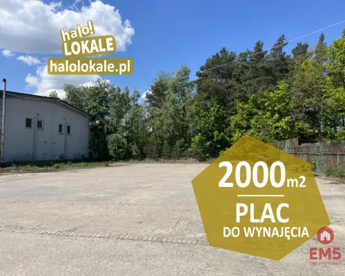 Plac utwardzony do wynajęcia.