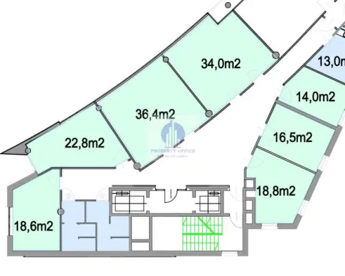 Praga Południe: lokal biurowy 174,10 m2 do wynajęcia