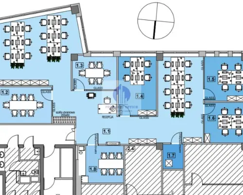 Wola:lokal biurowy 244 m2 do wynajecia