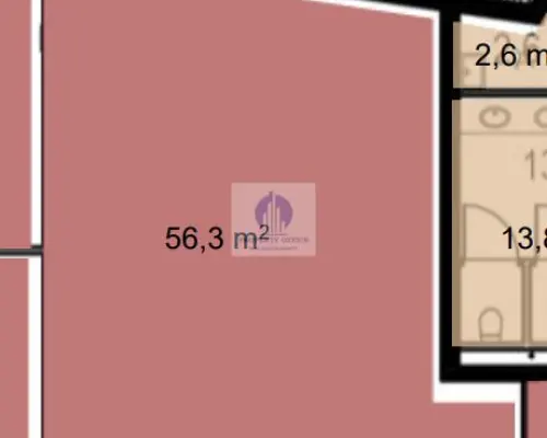 Mokotów: lokal biurowy o pow. 65,87 m2 do wynajęcia