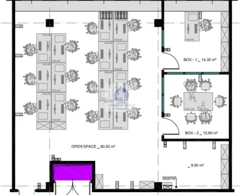 Mokotów : lokal biurowy 133,50m2 do wynajęcia