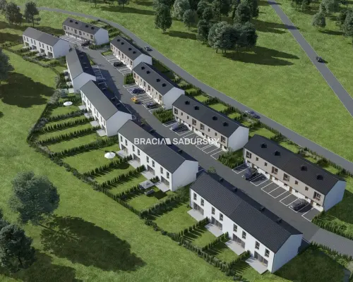 Gotowy dom szeregowy z ogródkiem | 2 m.p.