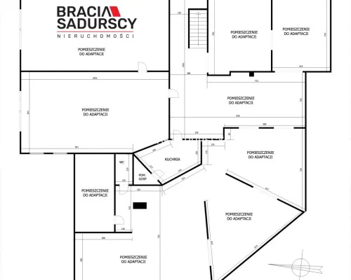 Lokal użytkowy- 340m2, rejon ul. Zakopiańskiej