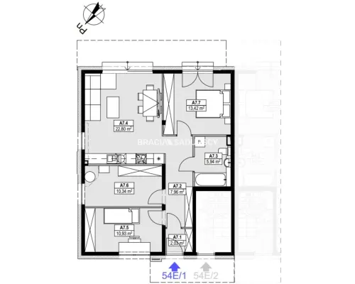 Zalesie/ 4 pok Apartament 73m / Ogródek/ 2xparking