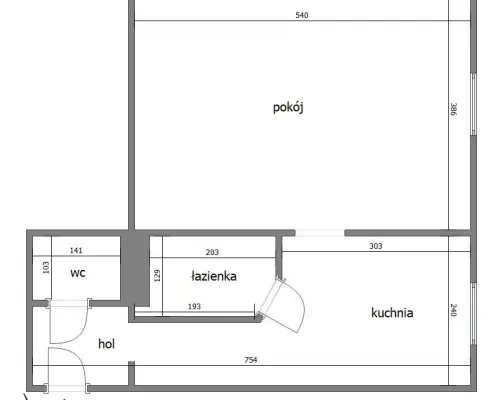 Stare Podgórze po remoncie, 41m