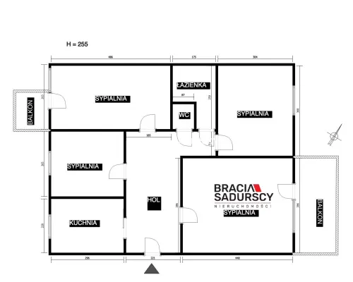 Myślenice | 4 pokoje |2 balkony | 64,92m2