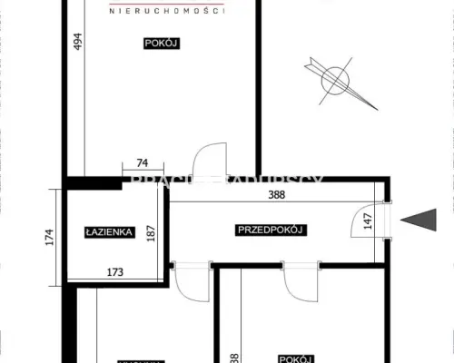 2-pokojowe mieszkanie przy Galerii Kazimierz - Grzegórzki    Świetna lokalizacja, funkcjonalny układ i spokojne, zielo