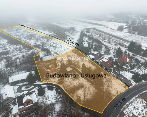 Działka inwestycyjna 1,3 ha, mpzp bliźniaki, media