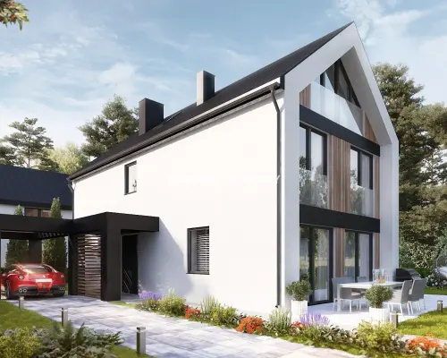 Gotowy projekt inwestycja dom pod Krakowem Mników