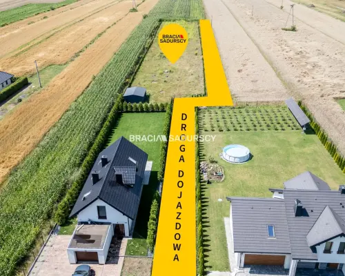 Ogrodzona działka 917m2 Glinik