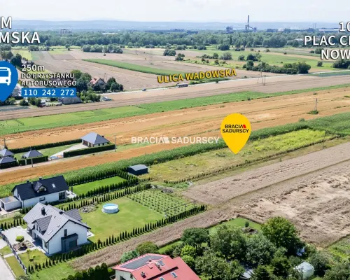 Ogrodzona działka 917m2 Glinik