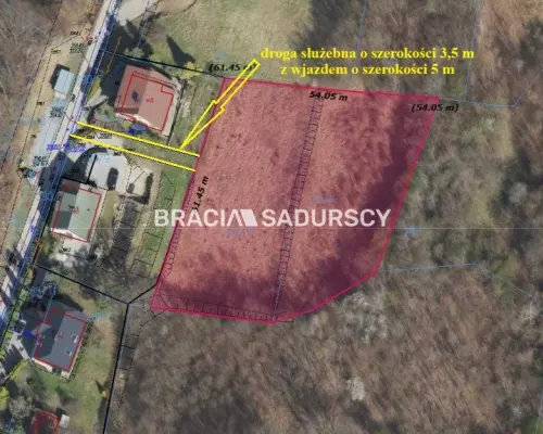 Twój azyl pod lasem z widokiem na góry - widokowa działka budowlano-rolna 3 012 m² | Sucha Beskidzka, os. Ga