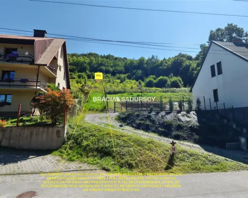 Twój azyl pod lasem z widokiem na góry - widokowa działka budowlano-rolna 3 012 m² | Sucha Beskidzka, os. Ga