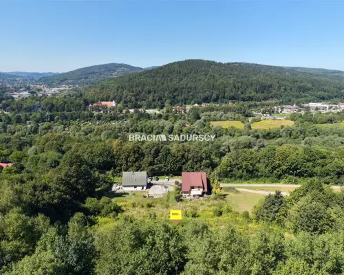 Twój azyl pod lasem z widokiem na góry - widokowa działka budowlano-rolna 3 012 m² | Sucha Beskidzka, os. Ga