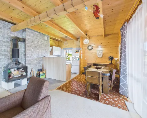 Dom z bali w Polańczyku | 100 m od Jeziora Solińskiego | apartament pod najem  Klimatyczny, całoroczny dom z bali w Polańczyk