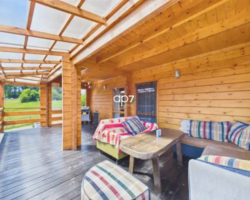 Dom z bali w Polańczyku | 100 m od Jeziora Solińskiego | apartament pod najem  Klimatyczny, całoroczny dom z bali w Polańczyk