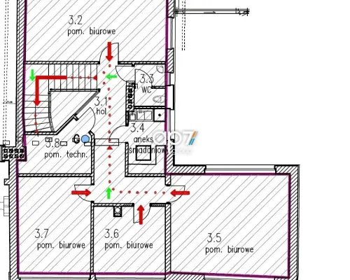 Do wynajęcia lokal o powierzchni 108m 2  znajdujący się w rejonie Czerwonego Prądnika nieopodal al.29 Listopada.  Prezentowan