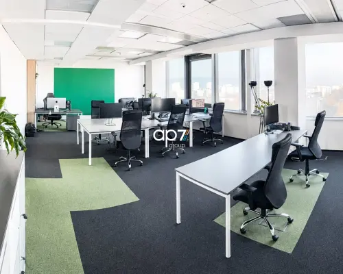 Do wynajęcia jasny i funkcjonalny lokal biurowy o pow. 240,39m 2  położony na XII piętrze w jednym z biurowców w okolicy al. Ki
