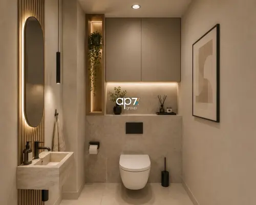 Apartament z antresolą i panoramicznymi oknami