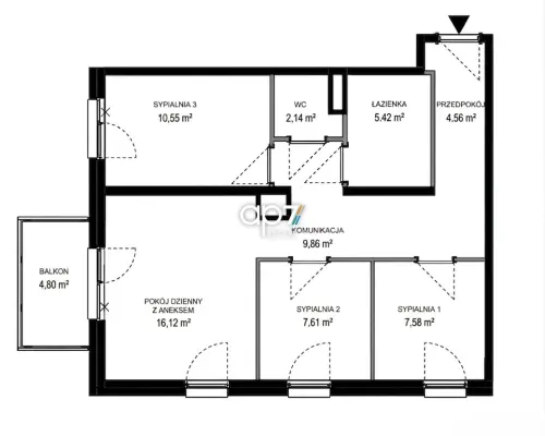 4 pokoje | 64 m2 | balkon | 0% PCC
