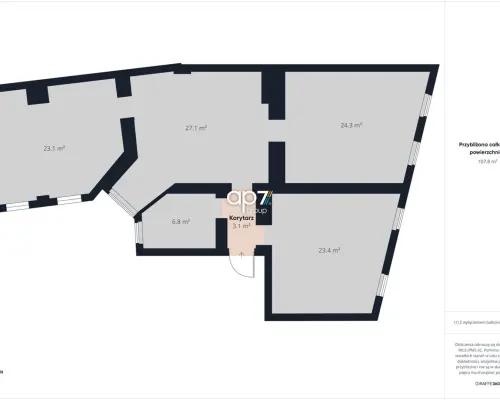 Przestrzeń z charakterem. Historyczna kamienica, nowoczesne wnętrze i 110 m² możliwości | Centrum Bytomia     Tylko w na