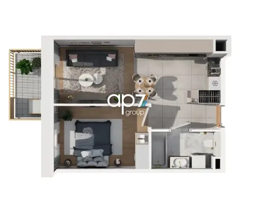 2 pokoje | 40 m2 | balkon | 0% PCC