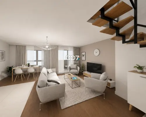 OFERTA BEZ PROWIZJI DLA BIURA!  Na sprzedaż przestronne, dwupoziomowe mieszkanie o powierzchni 68,38 m 2 , położone w nowoczes