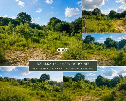 Działka przy lesie | MPZP | 1829 m² | Ochojno |