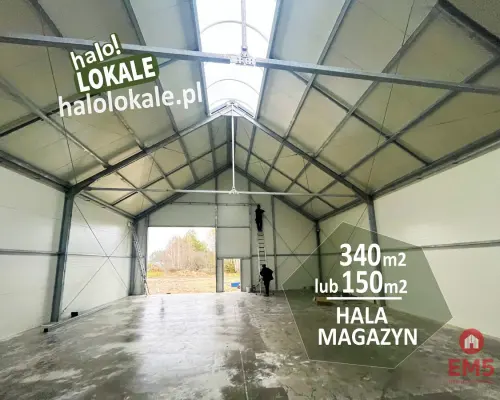 Hala pod miastem 150-350 m2