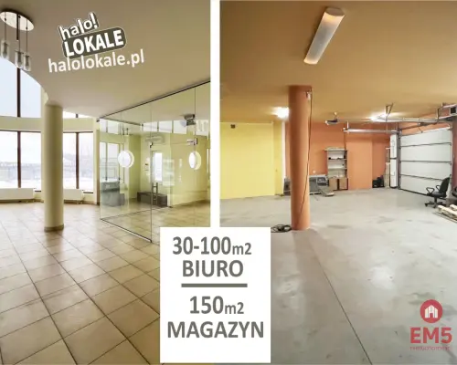 Biura z magazynem do wynajęcia