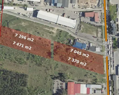 Działka przemysłowa 0,7 ha, ul. Elewatorska